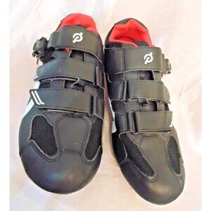 Peloton Cycling Shoes Size 46 Women’s 13 Men's 12 Spin Bike Red Black